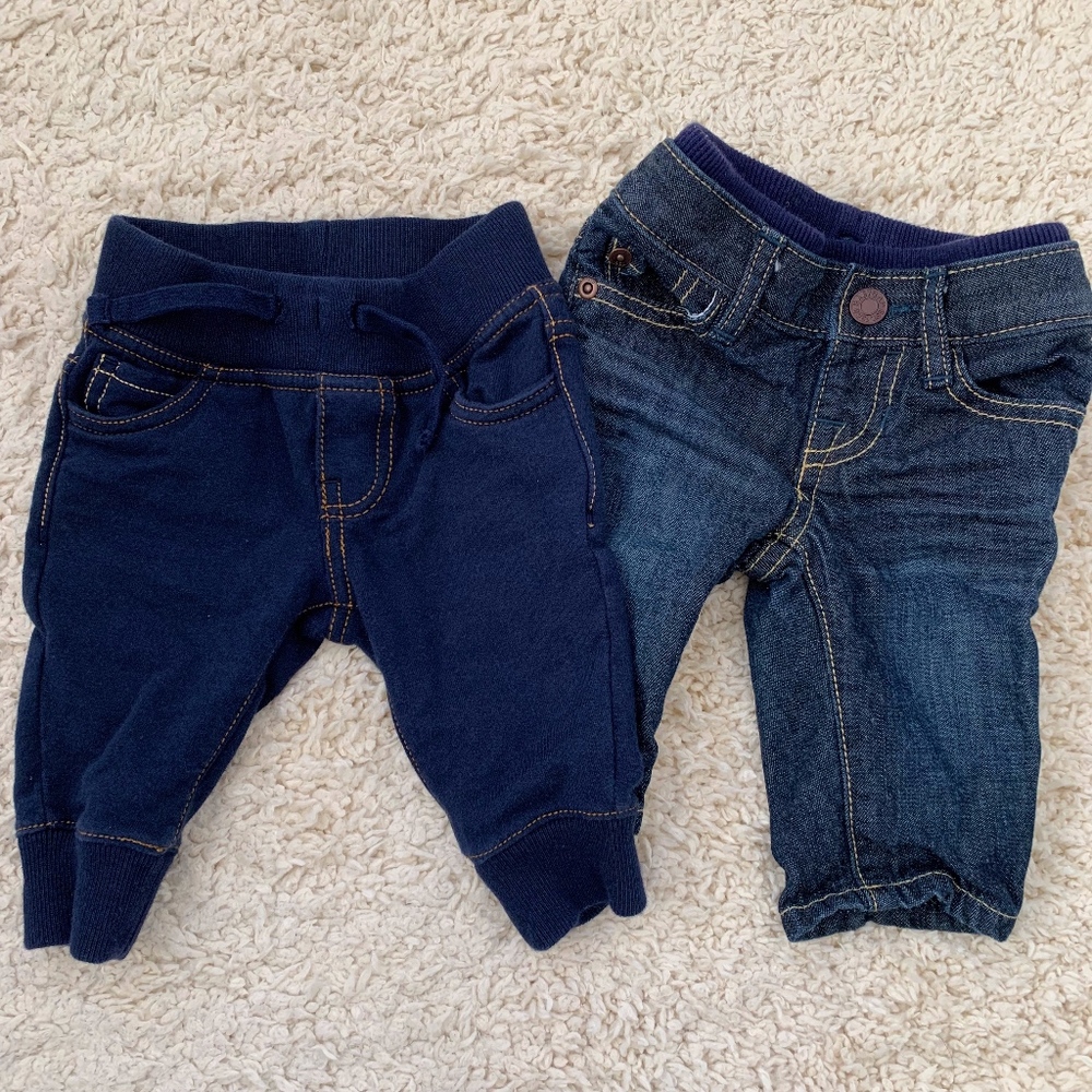 GAP BABY Blue Joggers & Jeans 0-3M